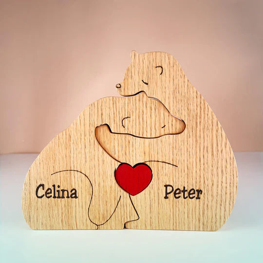 Gepersonaliseerde houten puzzel: een unieke familiestuk