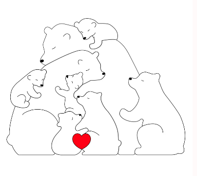 Gepersonaliseerde houten puzzel: een unieke familiestuk